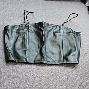 Forever 21 Black Bustier Camisole Top